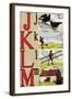 J, K, L, M Illustrated Letters-Edmund Evans-Framed Art Print