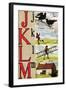 J, K, L, M Illustrated Letters-Edmund Evans-Framed Art Print