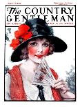 "Woman in Winter Wear," Country Gentleman Cover, December 20, 1924-J. Knowles Hare-Giclee Print