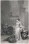 Caesar and Cleopatra-J.l. Gerome-Framed Art Print