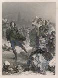 Johann Goethe Goethe Ice-Skating in Frankfurt Germany-J.l. Raab-Art Print