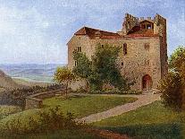 Habsburg Castle, Near Aargau, Switzerland, 1902-1903-J Lange-Framed Stretched Canvas