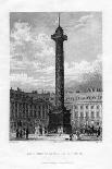 The Vendome Column, Place Vendome, Paris, 1829-J Lewis-Giclee Print