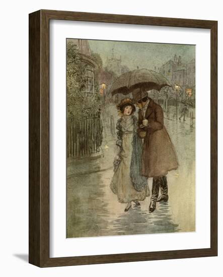 J M Barrie 'Quality Street'-Hugh Thomson-Framed Giclee Print