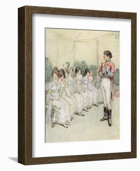 J M Barrie 'Quality Street'-Hugh Thomson-Framed Giclee Print