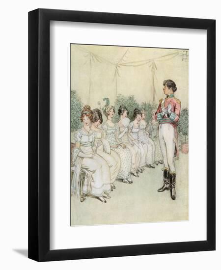 J M Barrie 'Quality Street'-Hugh Thomson-Framed Giclee Print