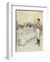 J M Barrie 'Quality Street'-Hugh Thomson-Framed Giclee Print