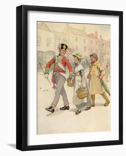 J M Barrie 'Quality Street'-Hugh Thomson-Framed Giclee Print