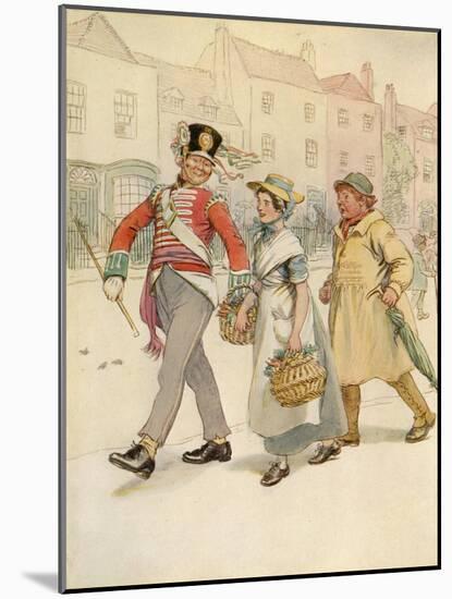 J M Barrie 'Quality Street'-Hugh Thomson-Mounted Giclee Print