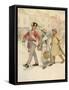 J M Barrie 'Quality Street'-Hugh Thomson-Framed Stretched Canvas