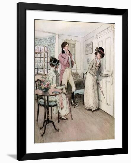 J M Barrie 'Quality Street'-Hugh Thomson-Framed Giclee Print