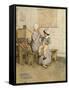 J M Barrie 'Quality Street'-Hugh Thomson-Framed Stretched Canvas