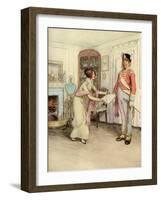 J M Barrie 'Quality Street'-Hugh Thomson-Framed Giclee Print