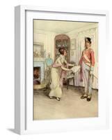 J M Barrie 'Quality Street'-Hugh Thomson-Framed Giclee Print