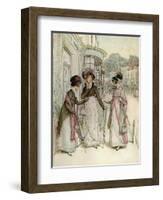 J M Barrie 'Quality Street'-Hugh Thomson-Framed Giclee Print