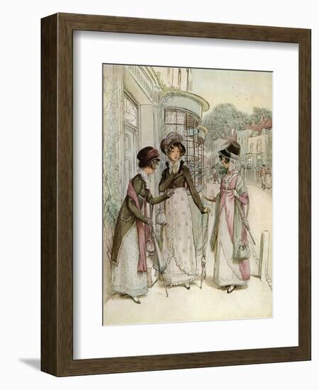 J M Barrie 'Quality Street'-Hugh Thomson-Framed Giclee Print