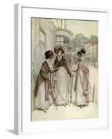 J M Barrie 'Quality Street'-Hugh Thomson-Framed Giclee Print