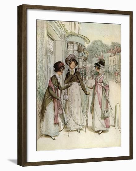 J M Barrie 'Quality Street'-Hugh Thomson-Framed Giclee Print