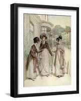 J M Barrie 'Quality Street'-Hugh Thomson-Framed Giclee Print