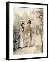 J M Barrie 'Quality Street'-Hugh Thomson-Framed Giclee Print