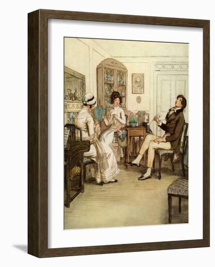 J M Barrie 'Quality Street'-Hugh Thomson-Framed Giclee Print