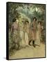 J M Barrie 'Quality Street'-Hugh Thomson-Framed Stretched Canvas