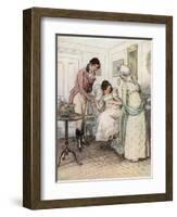 J M Barrie 'Quality Street'-Hugh Thomson-Framed Giclee Print