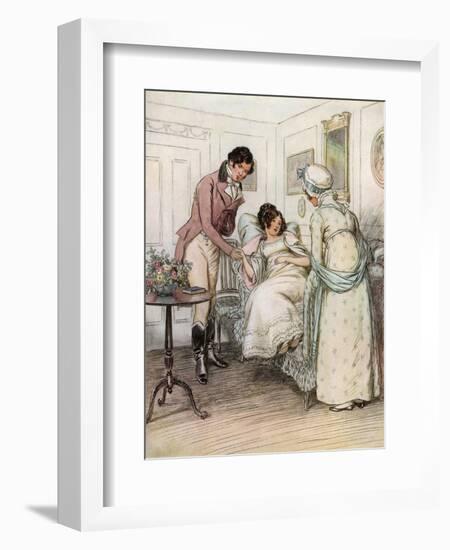 J M Barrie 'Quality Street'-Hugh Thomson-Framed Giclee Print