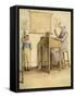 J M Barrie 'Quality Street'-Hugh Thomson-Framed Stretched Canvas