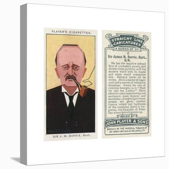 J M Barrie - Scottish Author and Dramatist-Alick P^f^ Ritchie-Stretched Canvas