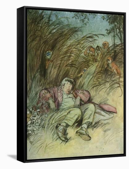 J M Barrie 'The Admirable Crichton'-Hugh Thomson-Framed Stretched Canvas