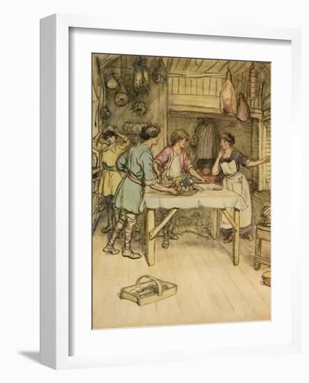 J M Barrie 'The Admirable Crichton'-Hugh Thomson-Framed Giclee Print