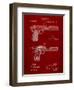 J.M. Browning Pistol Patent-Cole Borders-Framed Art Print