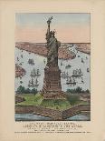 The Great Bartholdi Statue – Liberty Enlightening the World, 1885-N. and Ives, J.M. Currier-Framed Giclee Print