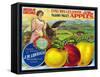 J.M.L. Pajaro Valley Brand Apple Label, Watsonville, California-Lantern Press-Framed Stretched Canvas