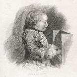 Wolfgang Amadeus Mozart at the Age of Seven-J.m. Mcgahey-Stretched Canvas