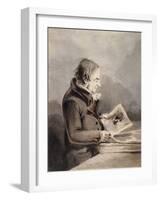 J.M.W. Turner in the British Museum-John Thomas Smith-Framed Giclee Print