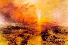 Joseph Mallord Turner Sun Setting over a Lake-J M W Turner-Art Print
