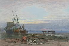 Shore Scene - Sunset-J. MacPherson-Stretched Canvas