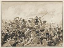 The Scots Greys and the 92nd Regiment in Action-J. Marshman-Stretched Canvas