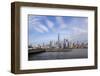 J Owen Grundy Park in Jersey City, New Jersey, with One World Trade Ctr and Manhattan buildings.-Susan Pease-Framed Photographic Print