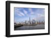 J Owen Grundy Park in Jersey City, New Jersey, with One World Trade Ctr and Manhattan buildings.-Susan Pease-Framed Photographic Print