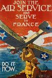 Join the Air Service and Serve in France Recruiting Poster-J. Paul Verrees-Laminated Giclee Print