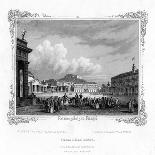 Square in Front of the King's Palace at Naples, Italy, 19th Century-J Poppel-Giclee Print