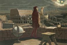 Copernicus Observing in Rome an Eclipse of the Moon-J. Presno-Framed Giclee Print