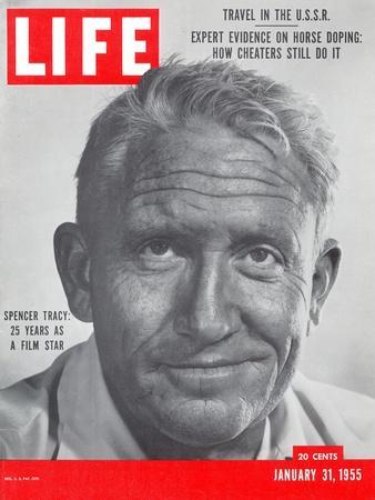 Actor Spencer Tracy, January 31, 1955