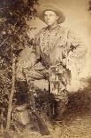 Armed Scout From Colorado Holding A Model 1873 Springfield Trapdoor Rifle-J.R. Riddle-Mounted Art Print