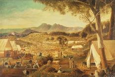 Gold Diggings, Ararat, 1853-J Roper-Framed Giclee Print