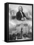 J S Bach and Places-H Bibby-Framed Stretched Canvas