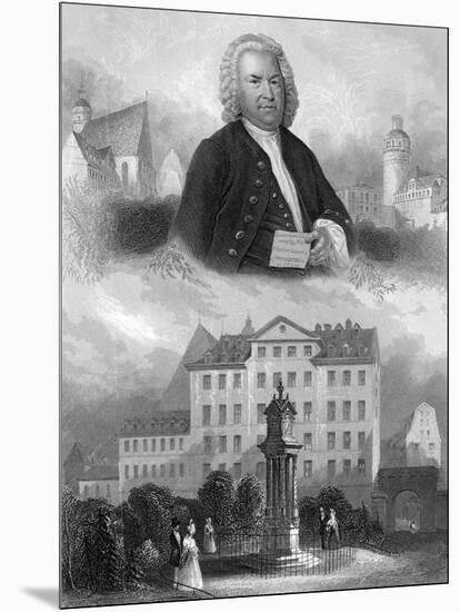 J S Bach and Places-H Bibby-Mounted Art Print